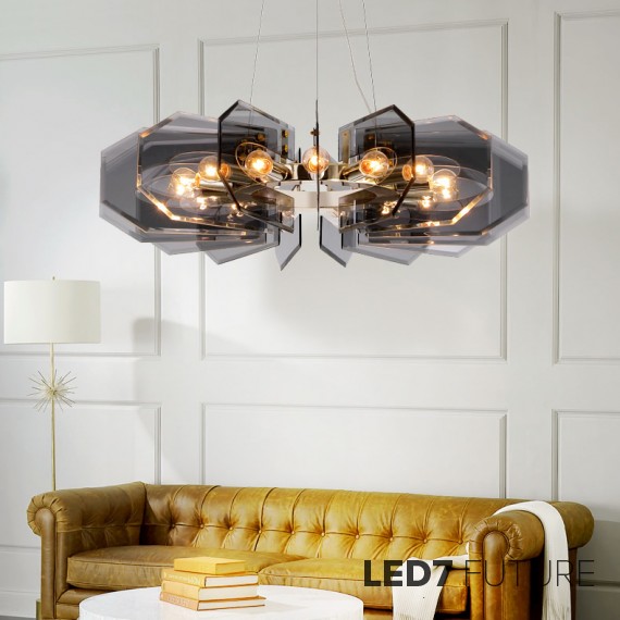 Loft Industry Modern - Glass End Chandelier